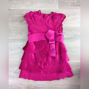 Marchesa Notte Strapless Pleated Cocktail Dress – Size 10 💖✨